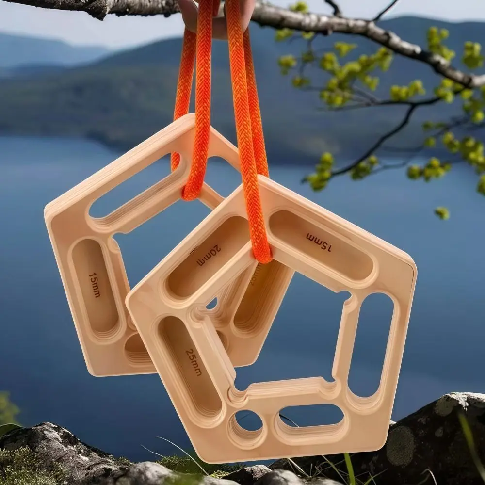 Wooden Climbing Finger Strengthener Boards Portable High Load-bearing Pull-Up Board Lightweight Sturdy Hanging Climbing Board
Wooden Climbing Finger Strengthener Boards Portable High Load-bearing Pull-Up Board Lightweight Sturdy Hanging Climbing Board