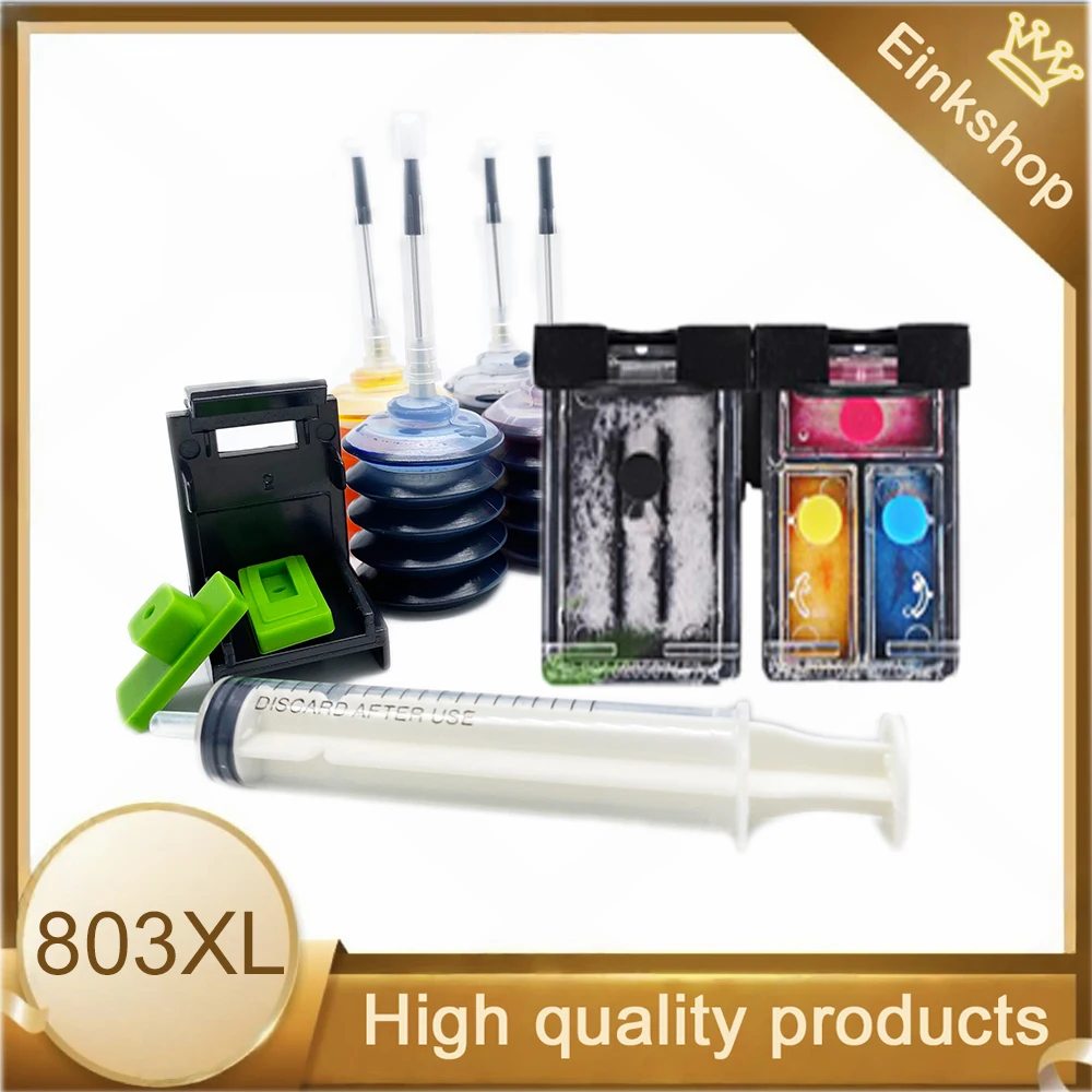 803 803XL Compatible Refillable HP803XL Ink Cartridge Replacement For HP803 803XXL DeskJet 1110 1111 1112 2130 2131 2132 Printer
803 803XL Compatible Refillable HP803XL Ink Cartridge Replacement For HP803 803XXL DeskJet 1110 1111 1112 2130 2131 2132 Printer