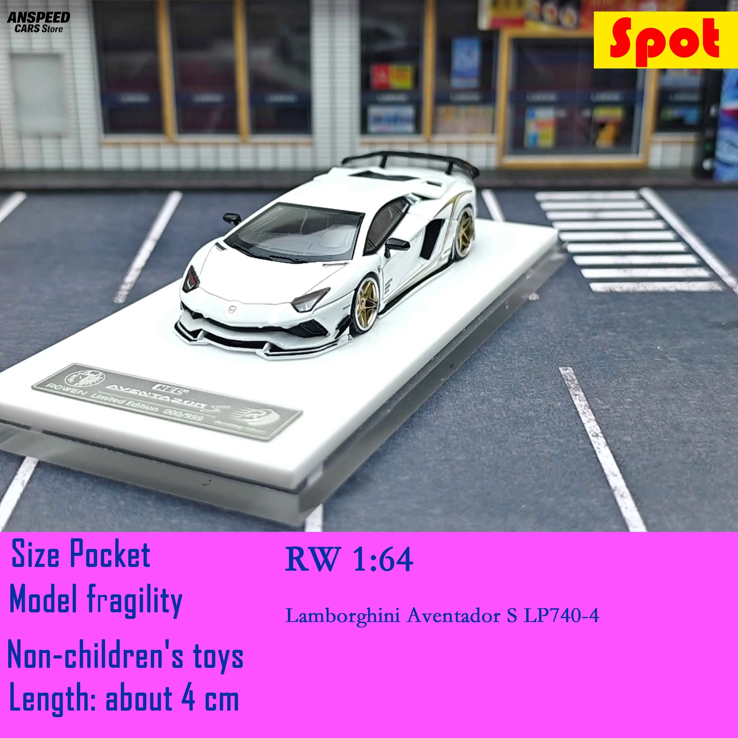 1:64 LP740-4 Aventador S Resin Car Model Limited Edition Simulation Diecast Vehicle Collectible Miniature Gift Toy RW
1:64 LP740-4 Aventador S Resin Car Model Limited Edition Simulation Diecast Vehicle Collectible Miniature Gift Toy RW