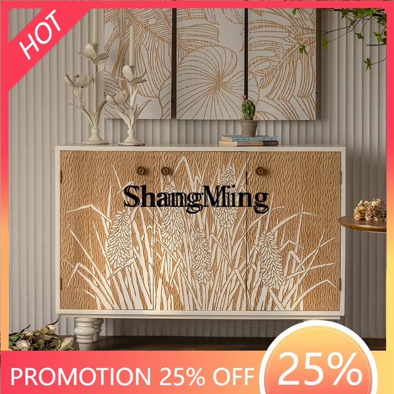 SM living room solid wood porch cabinet B & B carved dining side cabinet small apartment storage locker
SM living room solid wood porch cabinet B & B carved dining side cabinet small apartment storage locker