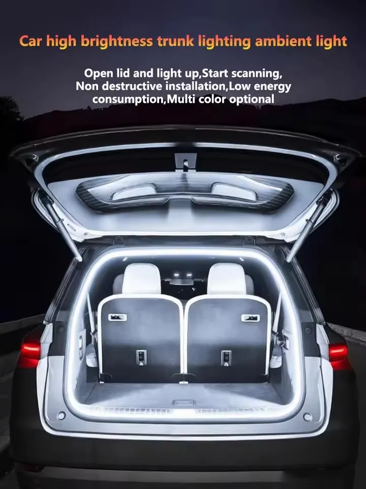 Car High Brightness Trunk Lighting Ambient Light Interior Decoration LED Wiring Free Automatic Sensing Tailgate 2/4M Light Strip
Car High Brightness Trunk Lighting Ambient Light Interior Decoration LED Wiring Free Automatic Sensing Tailgate 2/4M Light Strip