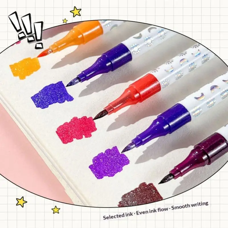 Single Tip 12/24 Colors Glitter Art Pins with Metallic Paint for Vibrant Illustrations
Single Tip 12/24 Colors Glitter Art Pins with Metallic Paint for Vibrant Illustrations