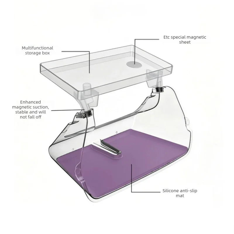 For Tesla Model 3/Y Highland (2023-2026): Screen Below Magnetic Storage Tray - ETC & Tissue Holder
For Tesla Model 3/Y Highland (2023-2026): Screen Below Magnetic Storage Tray - ETC & Tissue Holder