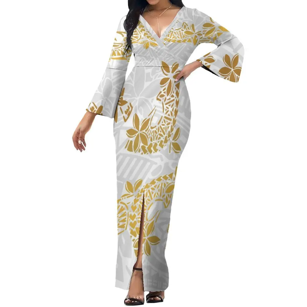Custom Dress 2024 New Women's Sexy Slit Long Dress Polynesian Ethnic Style Design Dress Spring And Autumn Long Dress
Custom Dress 2024 New Women's Sexy Slit Long Dress Polynesian Ethnic Style Design Dress Spring And Autumn Long Dress