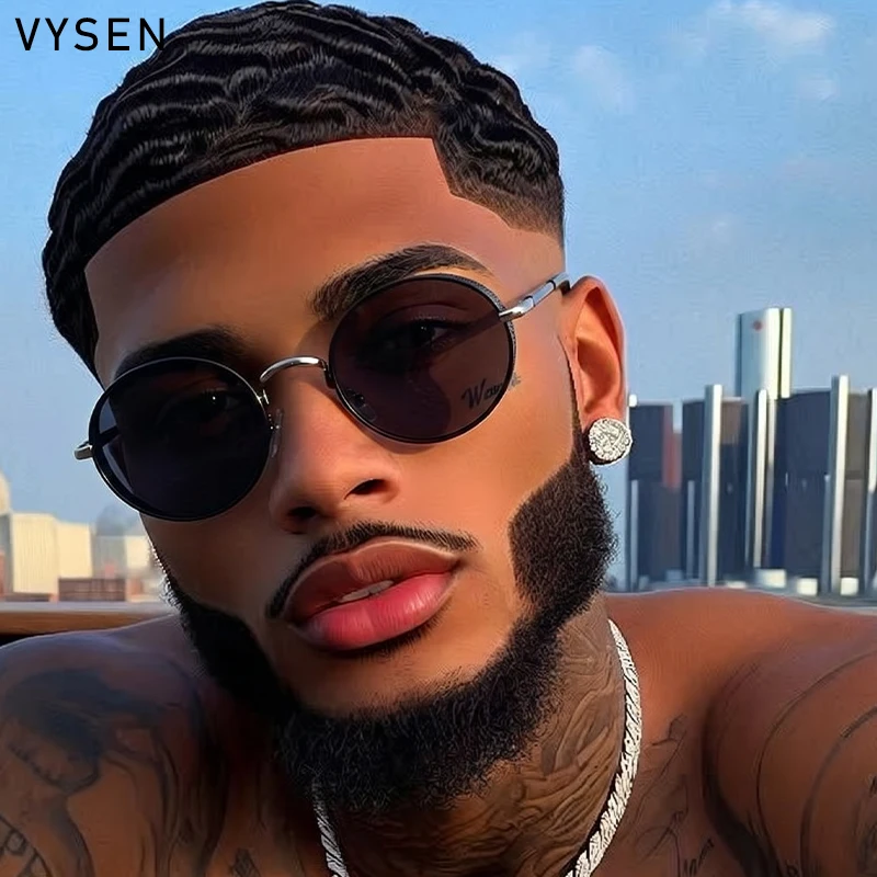 Vintage Steampunk Round Sunglasses Men 2026 Luxury Brand Metal Frame Oval Punk Shield Sun Glasses For Male Gradient Lens Shades
Vintage Steampunk Round Sunglasses Men 2026 Luxury Brand Metal Frame Oval Punk Shield Sun Glasses For Male Gradient Lens Shades
