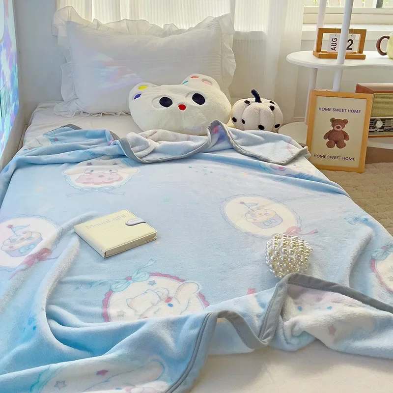 Sanrio Kuromi Plush Blanket Cartoon Cute MyMeldoy Aesthetic Soft Small Quilt Lounge Chair Fluffy Towel Airplane Portable Blanket
Sanrio Kuromi Plush Blanket Cartoon Cute MyMeldoy Aesthetic Soft Small Quilt Lounge Chair Fluffy Towel Airplane Portable Blanket