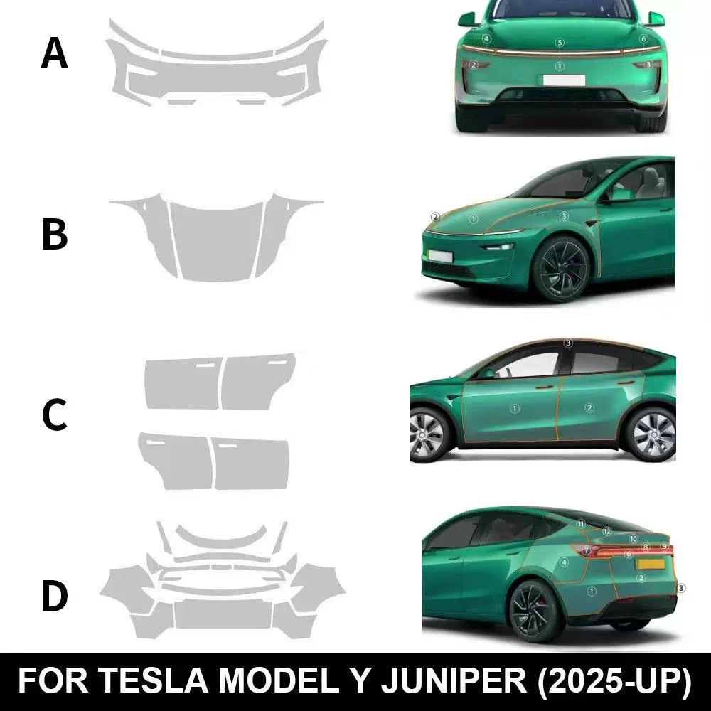 TPU Transparent Sticker Body Accessories Styling Pre-Cut Paint Protection Film Car Clear Kit Sticke for Tesla Model Y Juniper
TPU Transparent Sticker Body Accessories Styling Pre-Cut Paint Protection Film Car Clear Kit Sticke for Tesla Model Y Juniper