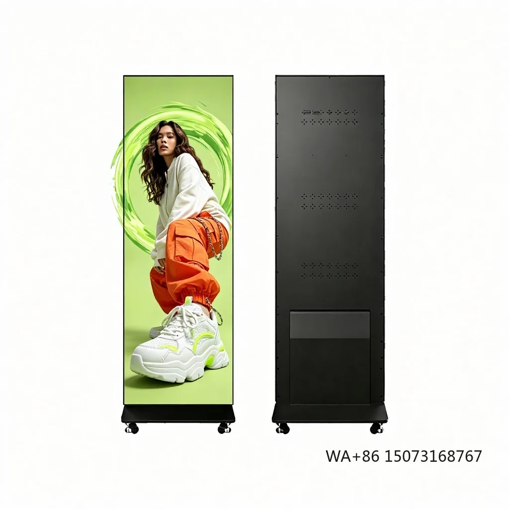 Factory Moveable Foldable GOB Indoor P2.5 Various Size High Brightness HDR10 Full Color Digital LED Advertising Poster Display
Factory Moveable Foldable GOB Indoor P2.5 Various Size High Brightness HDR10 Full Color Digital LED Advertising Poster Display