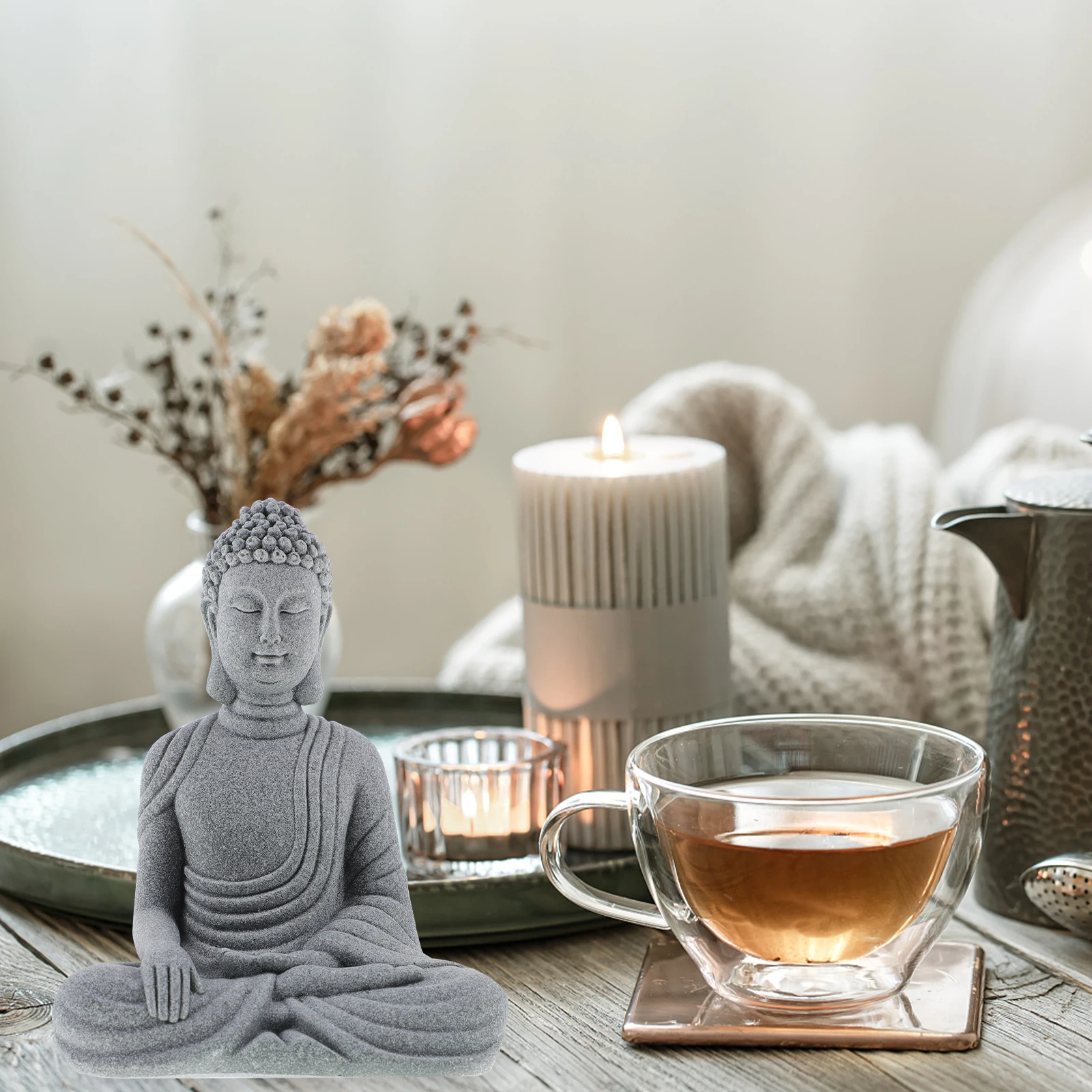 2Pcs Simulated Small Sitting Buddha Ornaments Sandstone Material Decor Garden Shopping Malls Home Offices
2Pcs Simulated Small Sitting Buddha Ornaments Sandstone Material Decor Garden Shopping Malls Home Offices