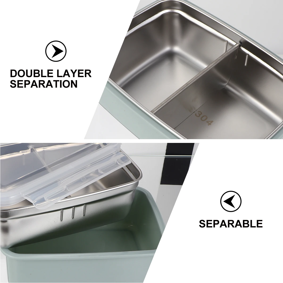 Stainless Steel 900Ml Large Capacity Compartment Lunch Box Movable Separator Portable Food Container Microwave Heating
Stainless Steel 900Ml Large Capacity Compartment Lunch Box Movable Separator Portable Food Container Microwave Heating