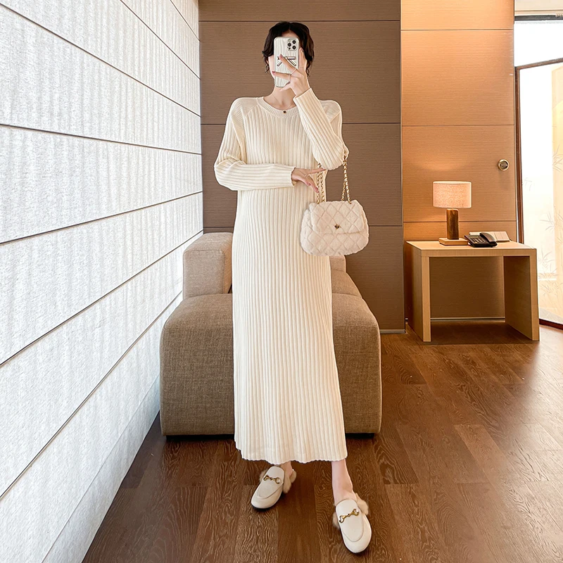 Maternity Knit Solid Dress Autumn Clothes For Pregnant Women 2024 New Fashion Casual O-neck Loose Pregnancy Sweater Dresses
Maternity Knit Solid Dress Autumn Clothes For Pregnant Women 2024 New Fashion Casual O-neck Loose Pregnancy Sweater Dresses
