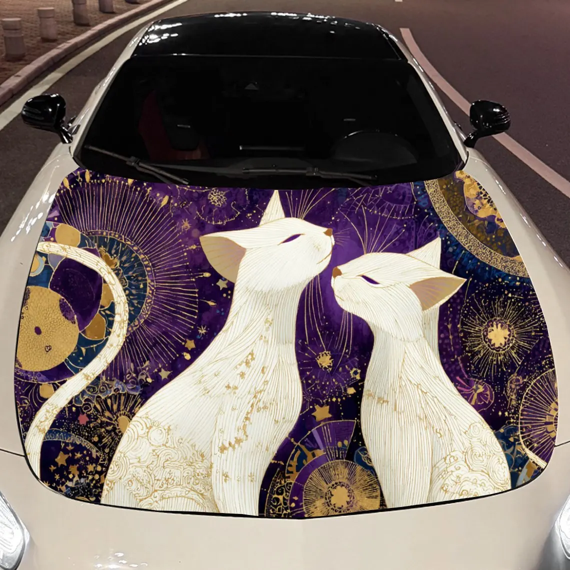 Mysterious Divination White Cat Car Hood Vinyl Stickers Car Surface Protection Decal Car Decoration Cover Vinyl Wraps Waterproof
Mysterious Divination White Cat Car Hood Vinyl Stickers Car Surface Protection Decal Car Decoration Cover Vinyl Wraps Waterproof