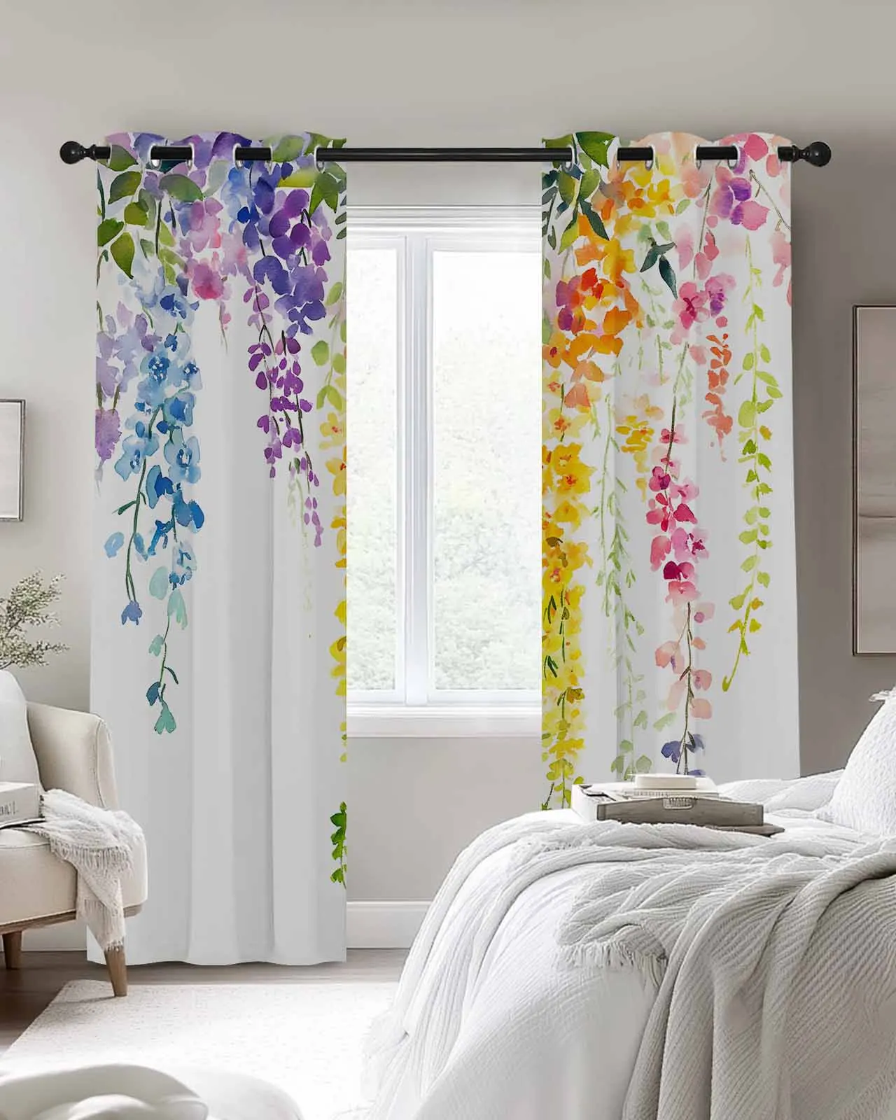 Modernism Flower Vine Plant Print Curtains For Kitchen Bedroom Window Treatment Curtains for Living Room Home Decor Drapes
Modernism Flower Vine Plant Print Curtains For Kitchen Bedroom Window Treatment Curtains for Living Room Home Decor Drapes