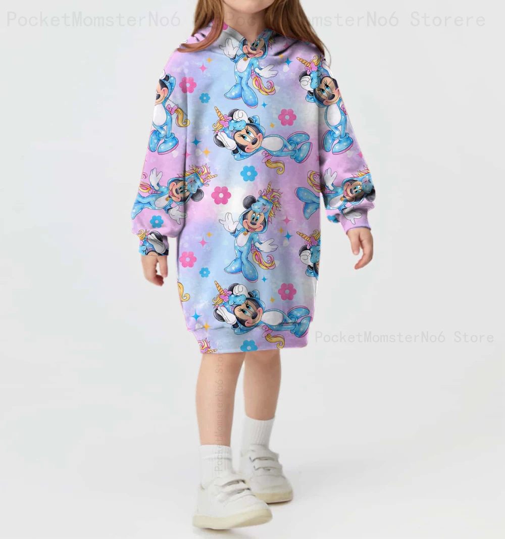 New Girls Disney Mickey Mouse Minnie Print Girls Autumn and Winter Fashion Casual Girls Dresses Sports Hoodies
New Girls Disney Mickey Mouse Minnie Print Girls Autumn and Winter Fashion Casual Girls Dresses Sports Hoodies