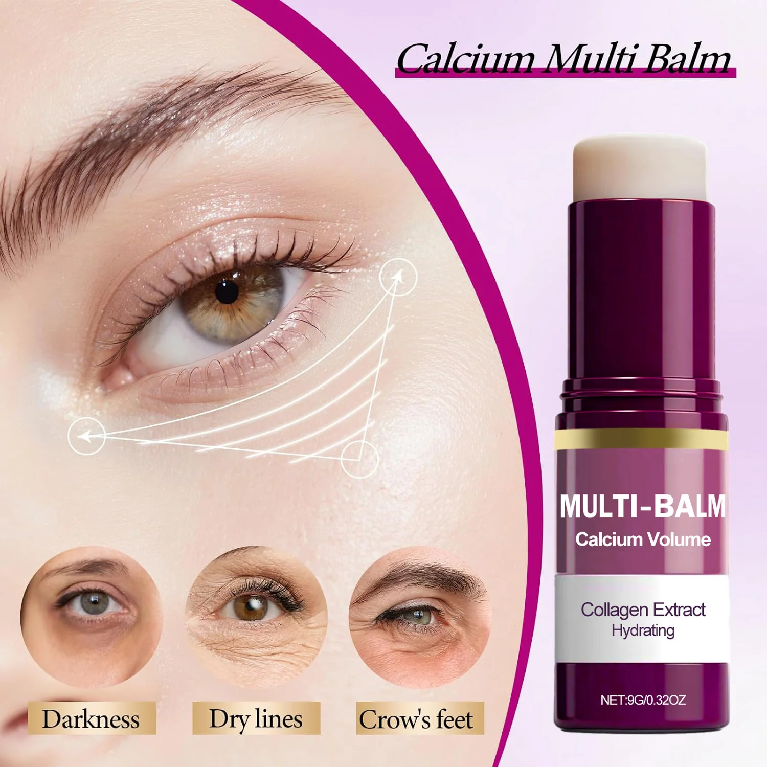 Korean Calcium Volume Multi Balm Stick - Hydrating & Firming Stick Anti-Wrinkle Care Collagen Infused Pre-Makeup Moisturizer
Korean Calcium Volume Multi Balm Stick - Hydrating & Firming Stick Anti-Wrinkle Care Collagen Infused Pre-Makeup Moisturizer