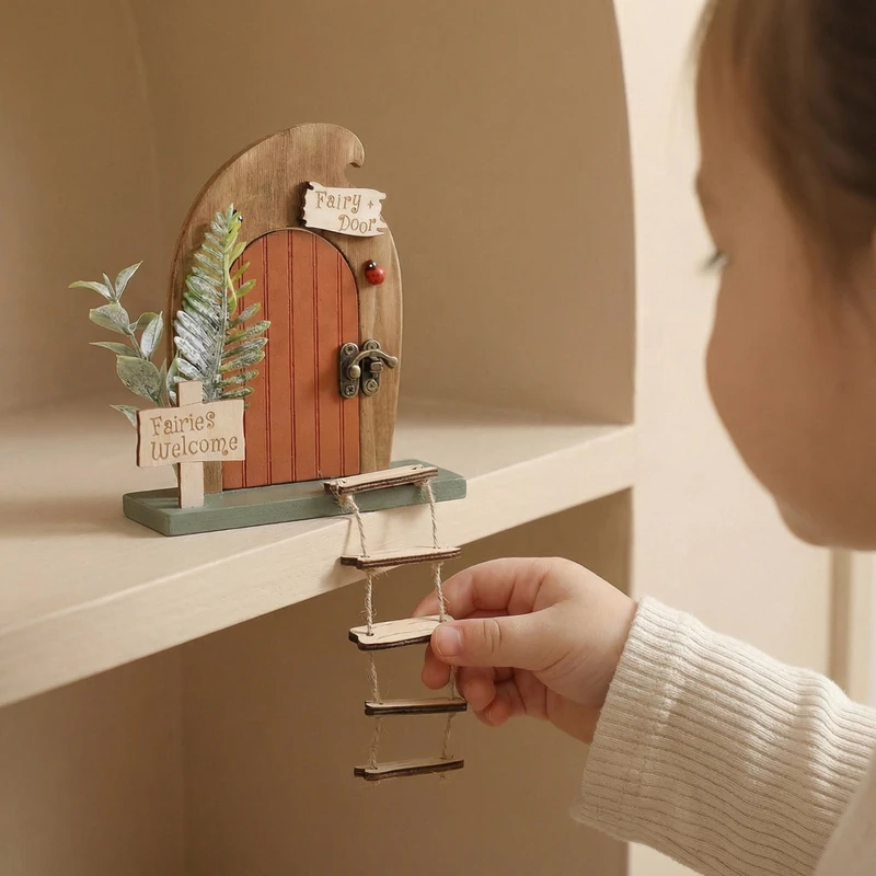 Wooden Elf Door Set Cartoon Room Decor Dollhouse Character Stickers Fairytale-Style Balcony Decor Hanging Ornaments Gift 0-12
Wooden Elf Door Set Cartoon Room Decor Dollhouse Character Stickers Fairytale-Style Balcony Decor Hanging Ornaments Gift 0-12
