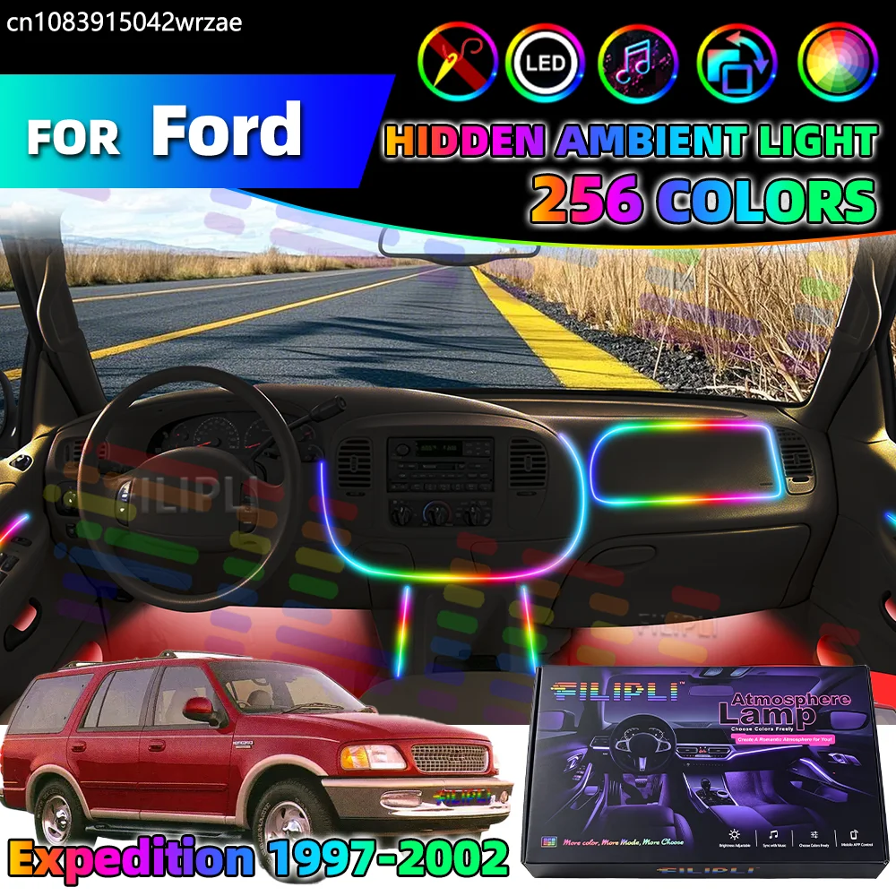 6 in 1 For Ford Expedition 1997-2002 Years Car Interior Ambient Lights Strips Breathing Lighting Kit App Control Auto LED strip
6 in 1 For Ford Expedition 1997-2002 Years Car Interior Ambient Lights Strips Breathing Lighting Kit App Control Auto LED strip