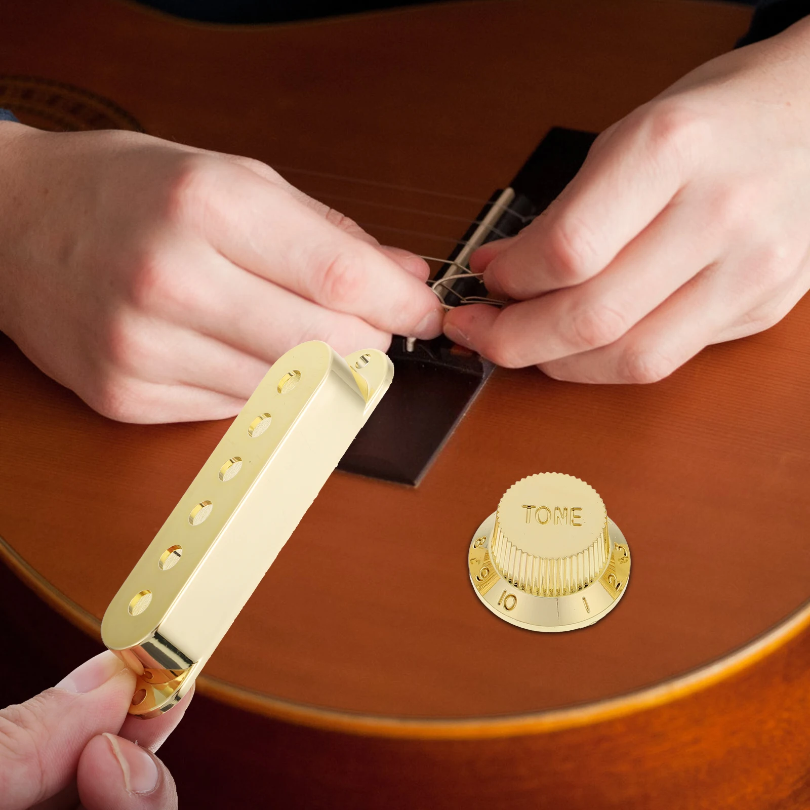 7 Pcs Covers Set Durable Plastic Humbucker Electric Guitar Plastic Humbucker Covers Parts Accessories Vibration Cap Golden
7 Pcs Covers Set Durable Plastic Humbucker Electric Guitar Plastic Humbucker Covers Parts Accessories Vibration Cap Golden