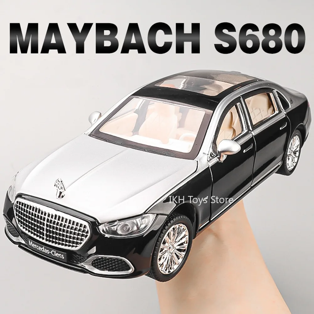 1:24 Maybach S680 S400L Car Toy Models Alloy Diecast Mini Vehicles Sound Light Doors Opened Pull Back for Kids Birthday Gifts
1:24 Maybach S680 S400L Car Toy Models Alloy Diecast Mini Vehicles Sound Light Doors Opened Pull Back for Kids Birthday Gifts