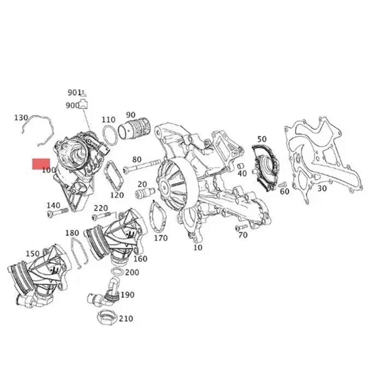Engine Cooling System Thermostat Housing Assembly for X218 C218 A207 W166 R231 W222 W222 2762000315
Engine Cooling System Thermostat Housing Assembly for X218 C218 A207 W166 R231 W222 W222 2762000315