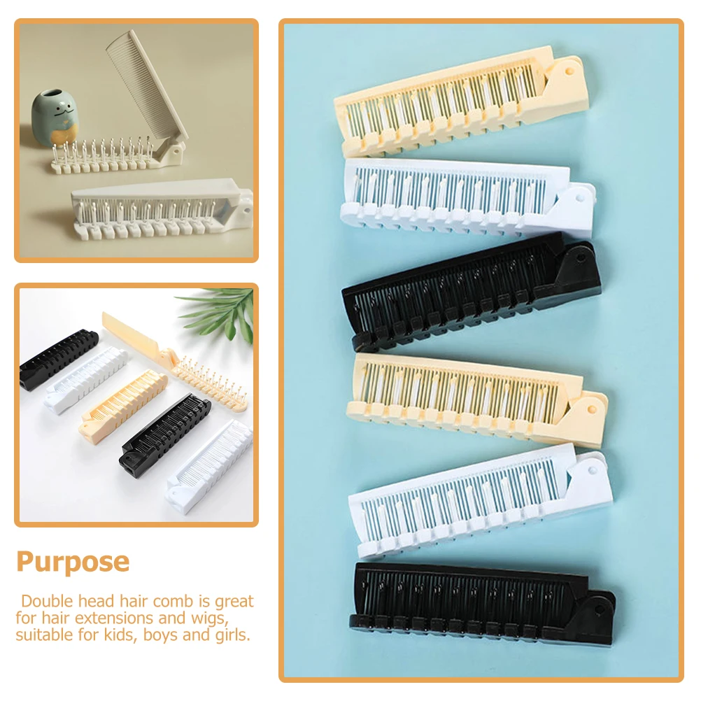 3Pcs Travel Folding Hair Brushes Portable Double Headed Comb Foldable Mini Compact Pocket Brush Detangling Hair Tool for Women
3Pcs Travel Folding Hair Brushes Portable Double Headed Comb Foldable Mini Compact Pocket Brush Detangling Hair Tool for Women