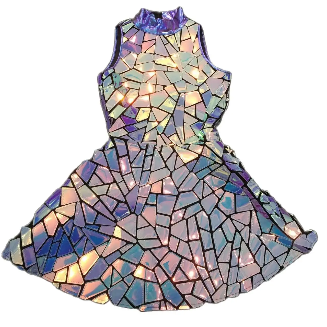 Короткое платье без рукавов, фиолетовое, синее, с лазерными зеркальными блестками, сценический костюм для певицы, танцовщицы, бара, ночного клуба, выпускного вечера
Короткое платье без рукавов, фиолетовое, синее, с лазерными зеркальными блестками, сценический костюм для певицы, танцовщицы, бара, ночного клуба, выпускного вечера