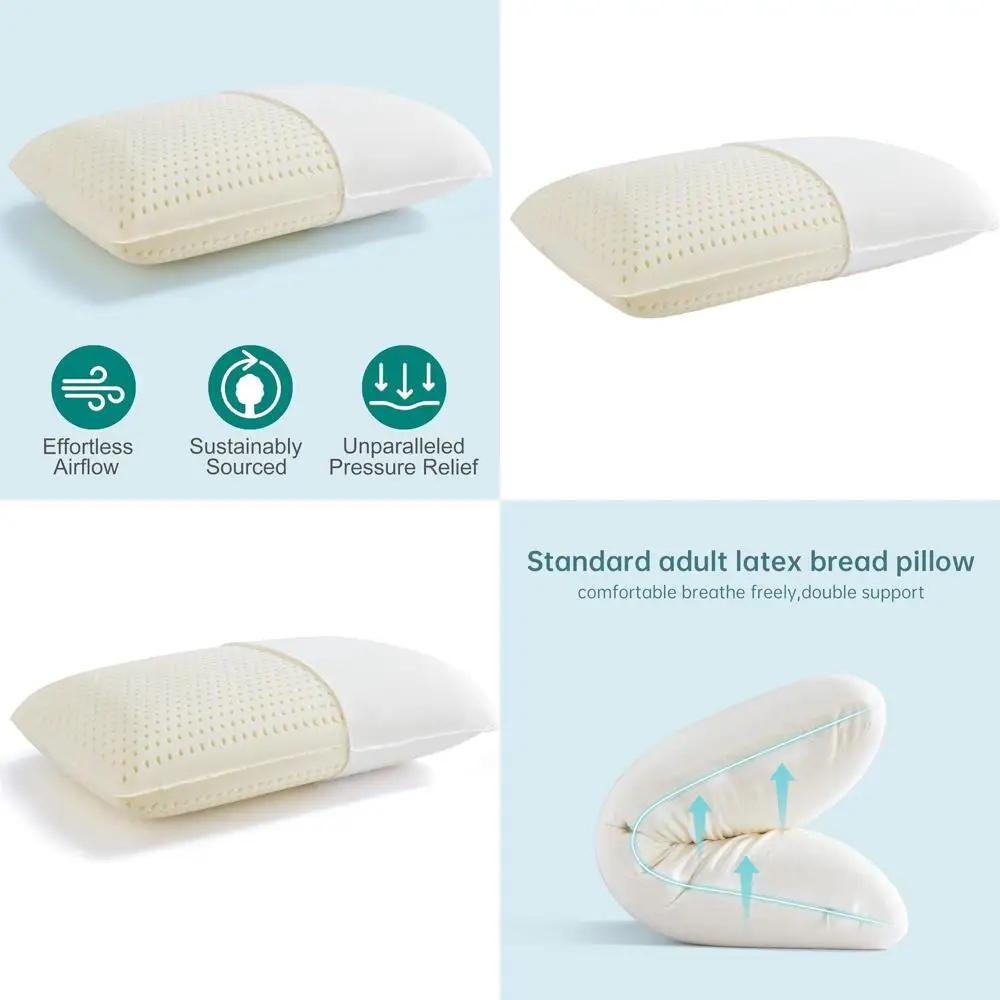 Подушка из натурального латекса Talalay – премиум-класса, размер Queen, для сна на боку, спине и животе, со съемным хлопковым чехлом (средняя жесткость)
Подушка из натурального латекса Talalay – премиум-класса, размер Queen, для сна на боку, спине и животе, со съемным хлопковым чехлом (средняя жесткость)