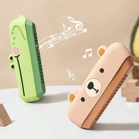 Children Mouth Organ Harmonica Multi-Functional Instrument For Beginners Toddler Musical Instrument Naughty crocodile