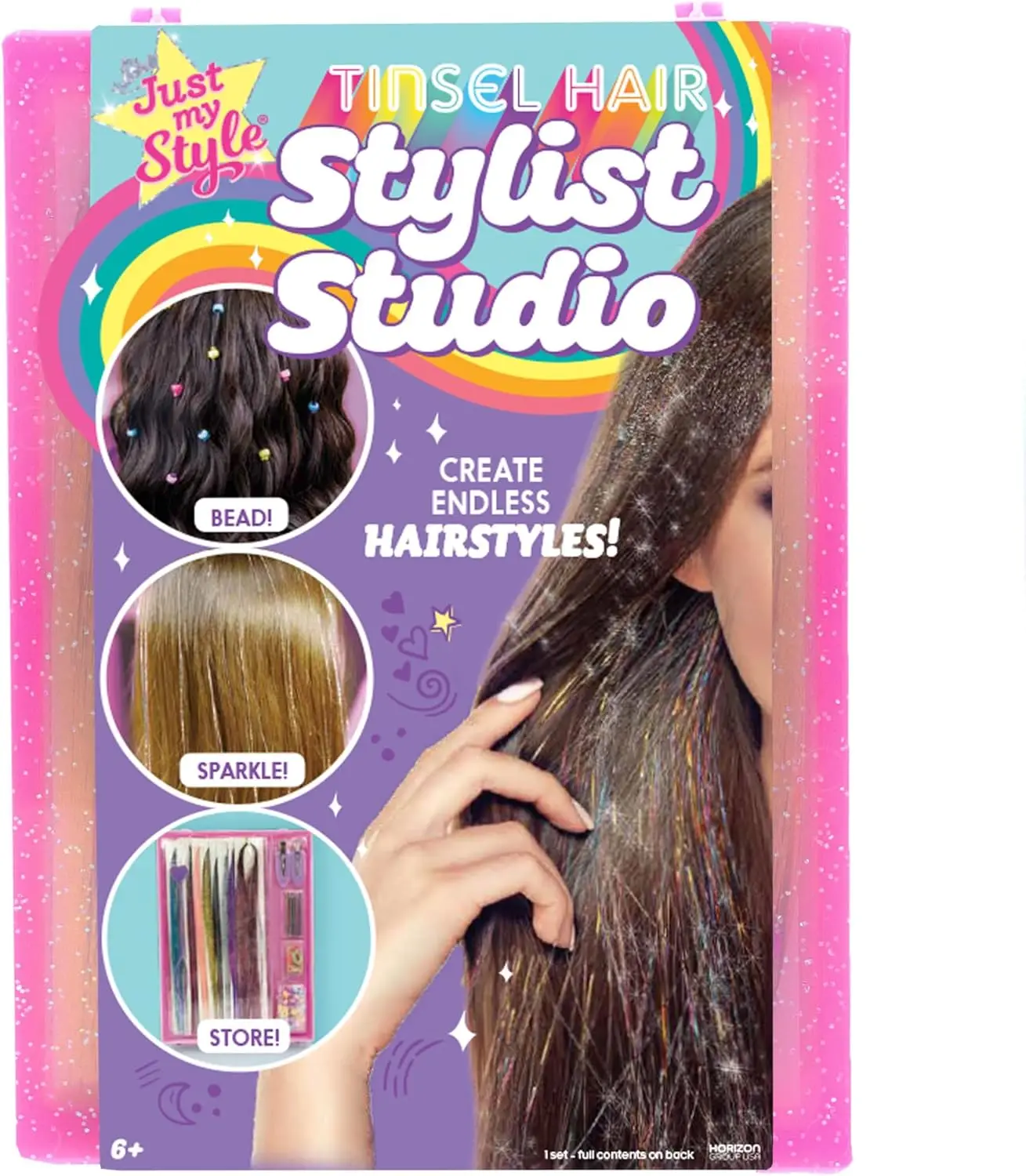 Fairy Hair Tinsel Kit for Kids & Teens: 9 Colorful Strands, Beading Tool, Hair Extensions, Fun Accessories, Great Gift
Fairy Hair Tinsel Kit for Kids & Teens: 9 Colorful Strands, Beading Tool, Hair Extensions, Fun Accessories, Great Gift