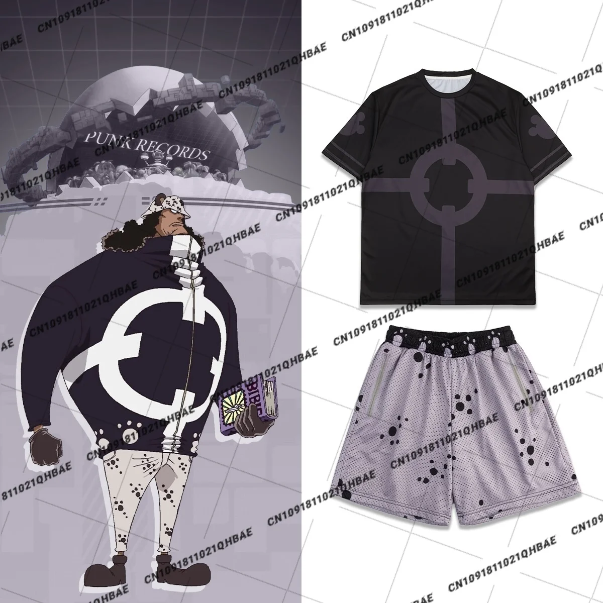 New Egghead Island Bartholemew Kuma Anime Enthusiasts Cosplay Costume Men Fashion Leisure Sports Set Oversized Tshirt Shorts Set
New Egghead Island Bartholemew Kuma Anime Enthusiasts Cosplay Costume Men Fashion Leisure Sports Set Oversized Tshirt Shorts Set