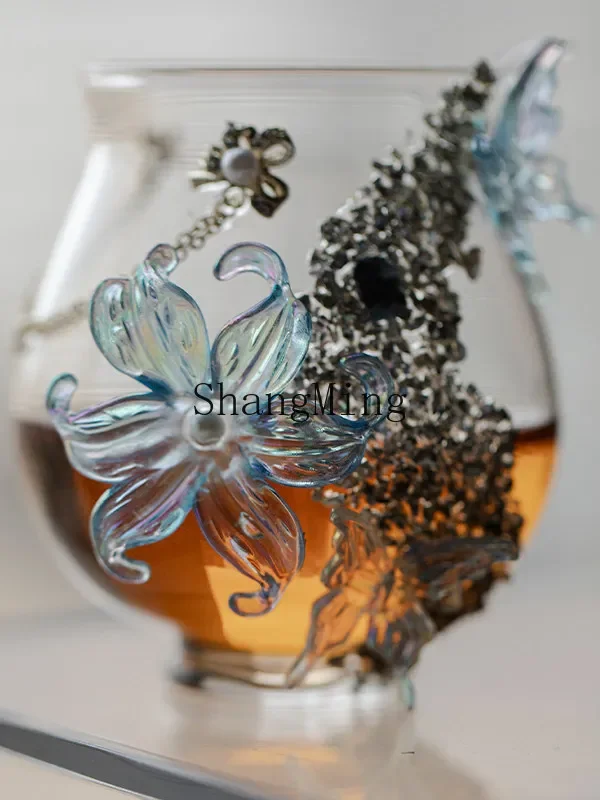 CLL blue butterfly glass household tea sea tea separator tea set accessories pure handmade high-value male cup
CLL blue butterfly glass household tea sea tea separator tea set accessories pure handmade high-value male cup