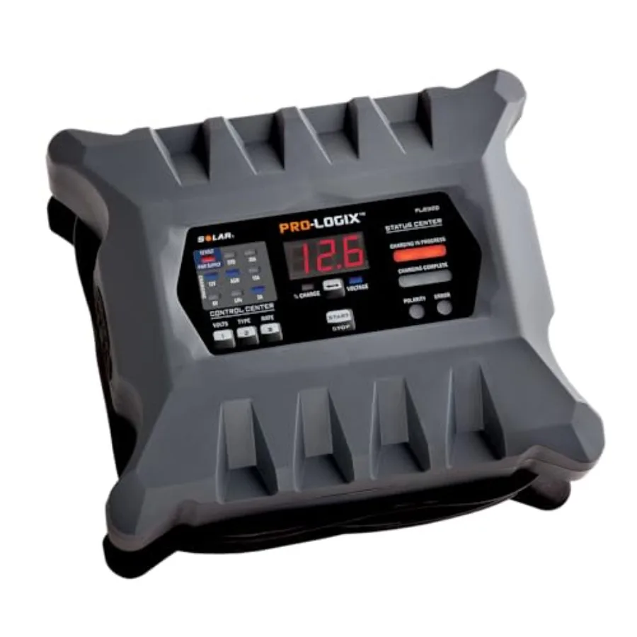 PL2320 20-Amp Fully-Automatic Smart Charger for Automotive Use, ABS Plastic, Black, Temperature Compensation and Dual-Voltage S
PL2320 20-Amp Fully-Automatic Smart Charger for Automotive Use, ABS Plastic, Black, Temperature Compensation and Dual-Voltage S
