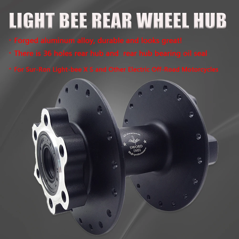 Motorcycle Accessories Rear 36 Holes Wheel Hub With Bearing Oil Seal For Sur Ron Sur-Ron Surron Light Bee X S Electric Off-road
Motorcycle Accessories Rear 36 Holes Wheel Hub With Bearing Oil Seal For Sur Ron Sur-Ron Surron Light Bee X S Electric Off-road
