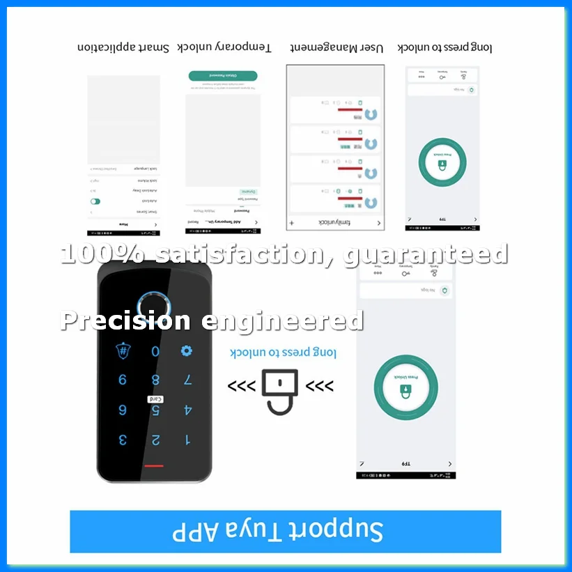 Tuya APP Access Control Keyboard Bluetooth Remote Control RFID IC M1 Card Fingerprint Access Keypad TF9-Tuya Black-ABWO
Tuya APP Access Control Keyboard Bluetooth Remote Control RFID IC M1 Card Fingerprint Access Keypad TF9-Tuya Black-ABWO