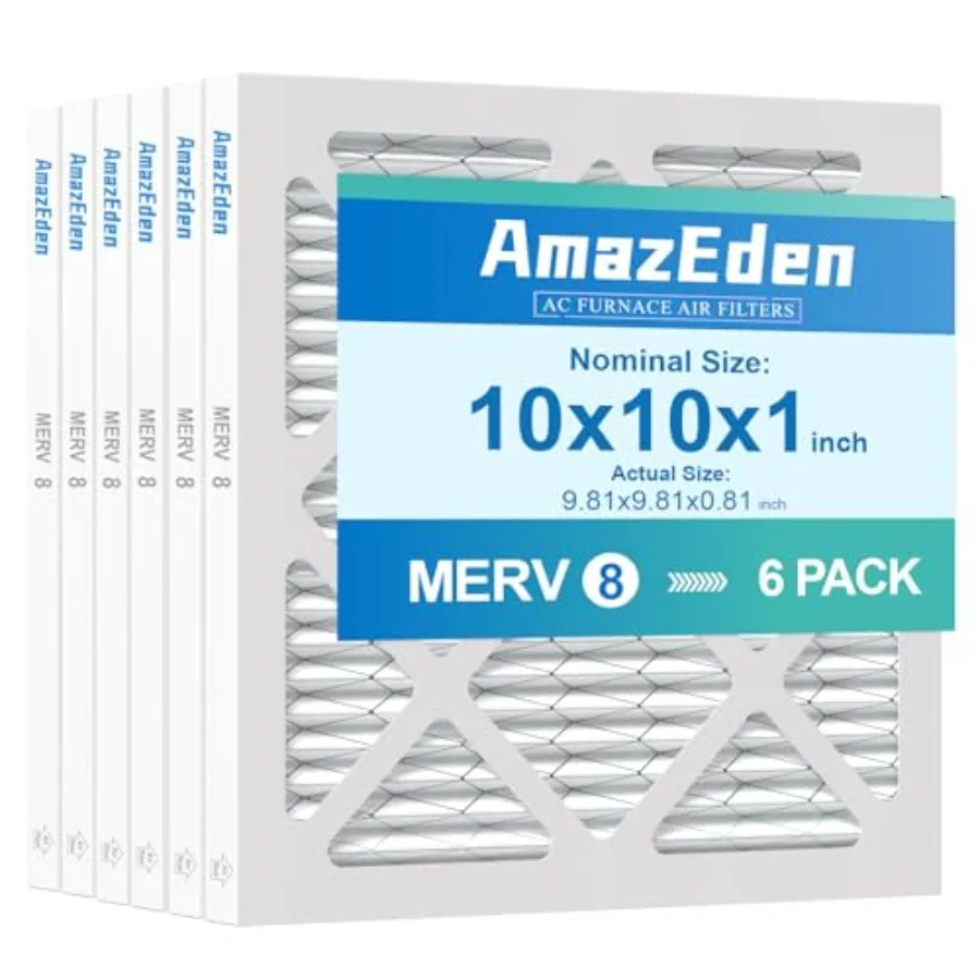AC Air Filter MERV 8 MPR 600 FPR 5 HVAC Furnace Pleated Filters Dust Defense Air Filters Replacement (Exact Dimensions: 9.81x9.
AC Air Filter MERV 8 MPR 600 FPR 5 HVAC Furnace Pleated Filters Dust Defense Air Filters Replacement (Exact Dimensions: 9.81x9.