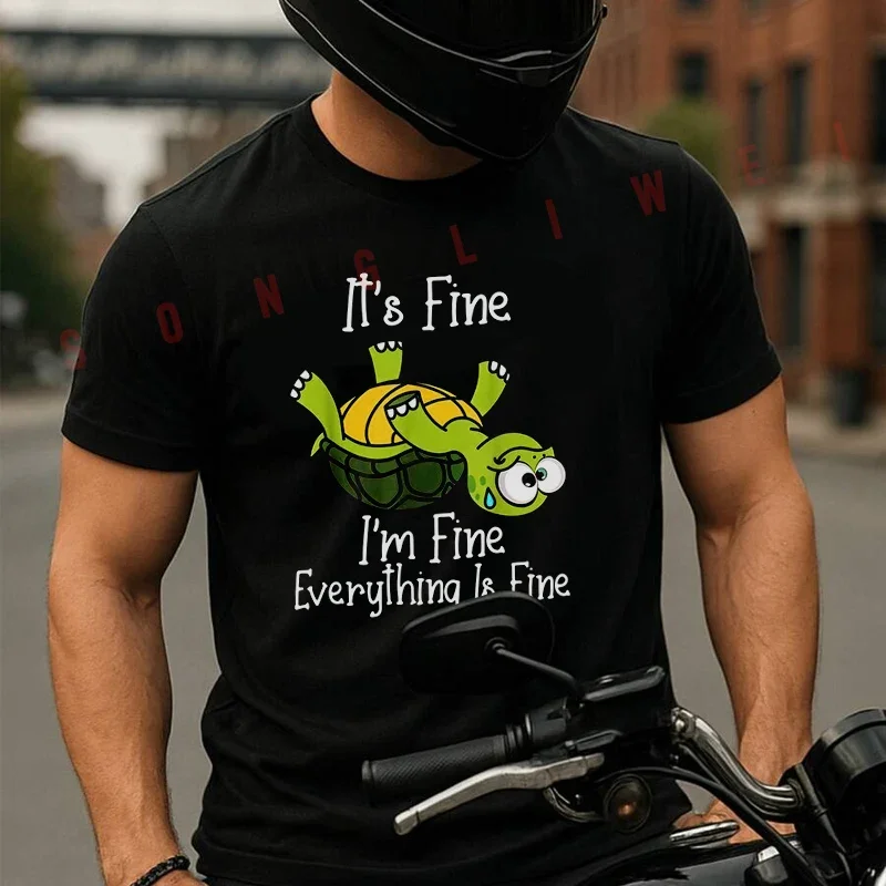 It's Fine I'm Fine Everything Is Fine Print Motorcycle T-Shirt Cotton T Shirts Summer Casual Short Sleeve Round Neck Tees
It's Fine I'm Fine Everything Is Fine Print Motorcycle T-Shirt Cotton T Shirts Summer Casual Short Sleeve Round Neck Tees