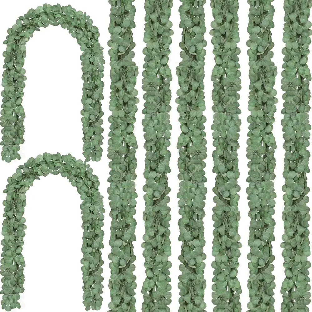 90-Piece Artificial Eucalyptus Garland for Weddings, Party Table Decor, and Wall Accents
90-Piece Artificial Eucalyptus Garland for Weddings, Party Table Decor, and Wall Accents