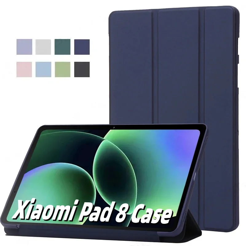 For Xiaomi Pad 8 Case 11.2 inch TPU Leaher Trifold Stand Soft Back Cover Tablet Coque For Xiaomi Pad 8 Pro 2025 Case
For Xiaomi Pad 8 Case 11.2 inch TPU Leaher Trifold Stand Soft Back Cover Tablet Coque For Xiaomi Pad 8 Pro 2025 Case