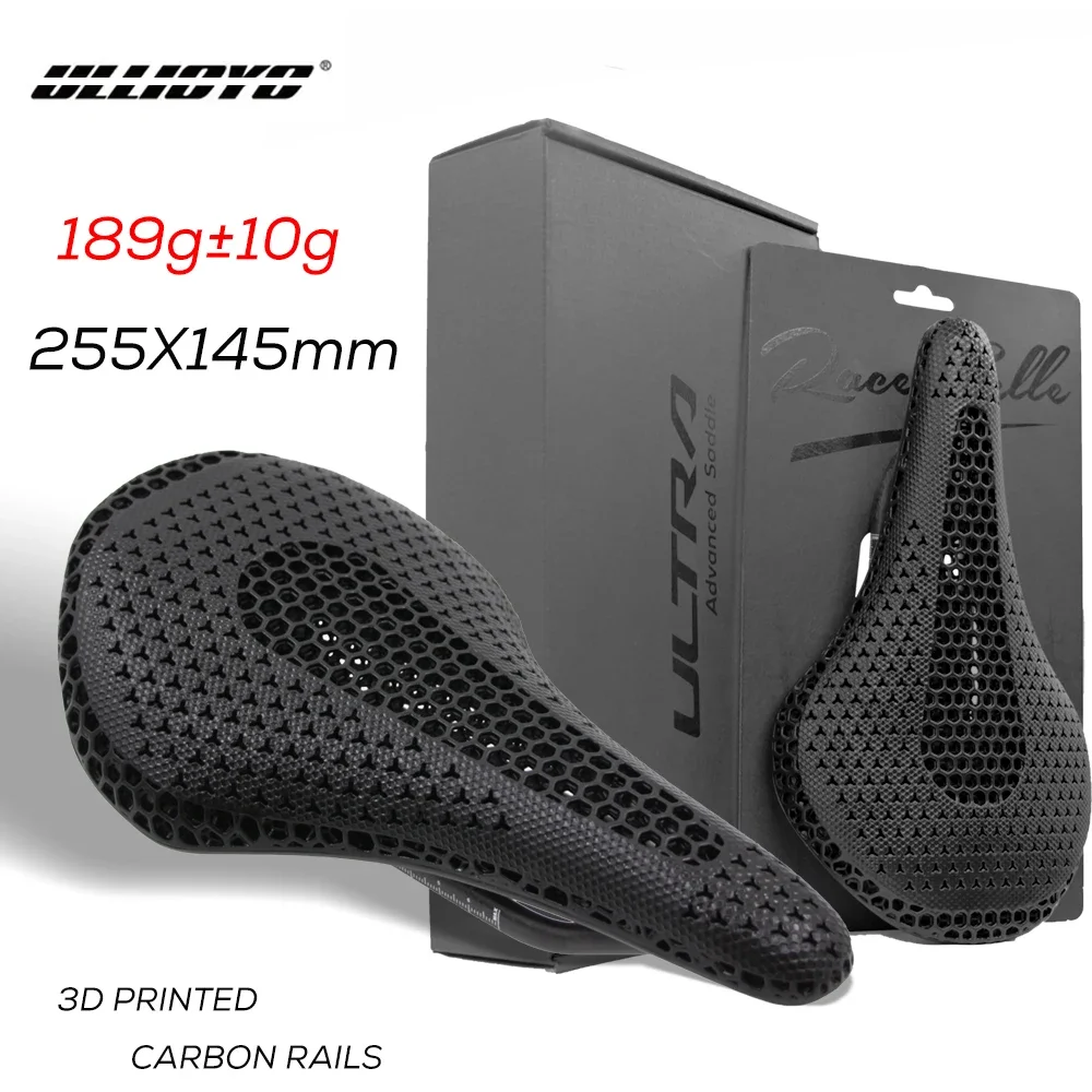 ULLICYC 3D Printed Bicycle Comfortable Breathable Saddle,145x255mm,Carbon Triathlon Road MTB/Racing Bike Cycling Seat Cushion
ULLICYC 3D Printed Bicycle Comfortable Breathable Saddle,145x255mm,Carbon Triathlon Road MTB/Racing Bike Cycling Seat Cushion