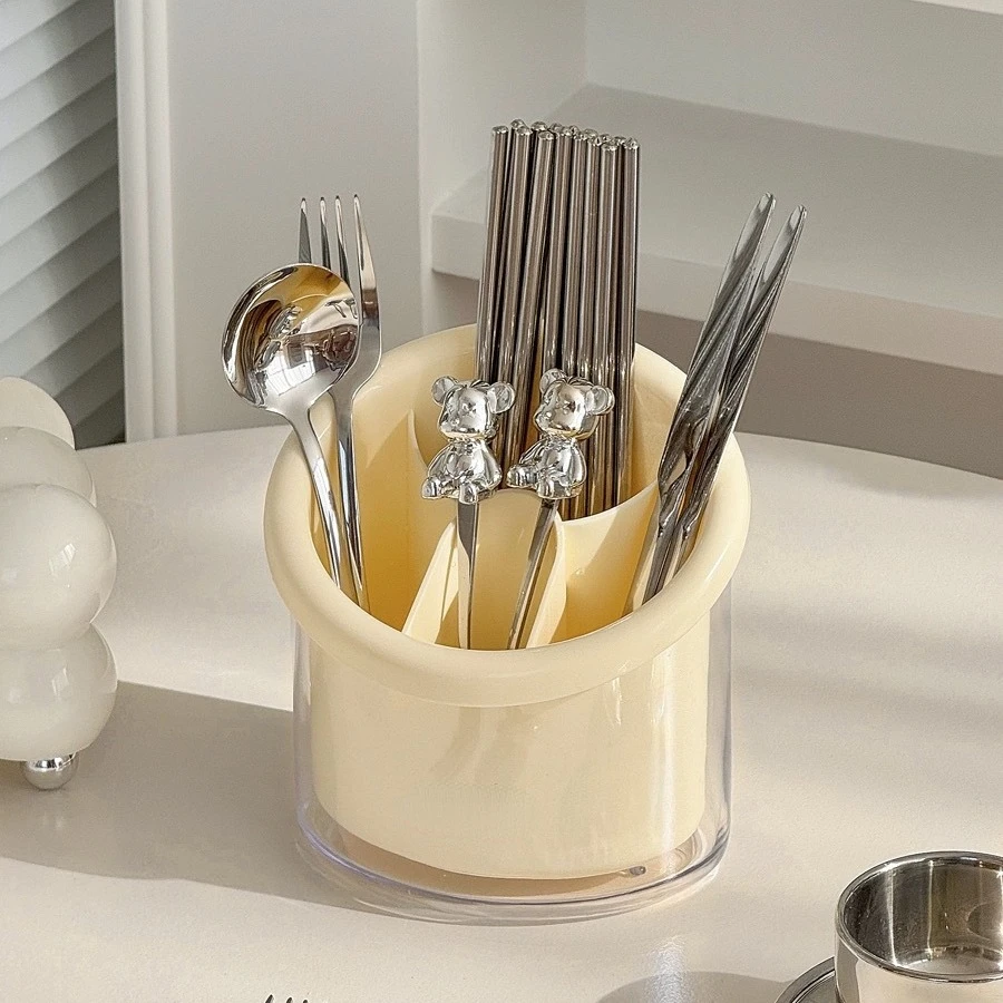 Cosmetic Organiser Flatware Organizer Kitchen Utensils Drying Box Double Decker Storage Tube Desktop Pencil Holder
Cosmetic Organiser Flatware Organizer Kitchen Utensils Drying Box Double Decker Storage Tube Desktop Pencil Holder