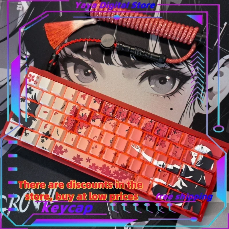 Pink keycap Anime Themed Cherry r4 Profile mechanical keyboards ppt custom Cartoon keycap gaming keyboard gift Accessorie
Pink keycap Anime Themed Cherry r4 Profile mechanical keyboards ppt custom Cartoon keycap gaming keyboard gift Accessorie