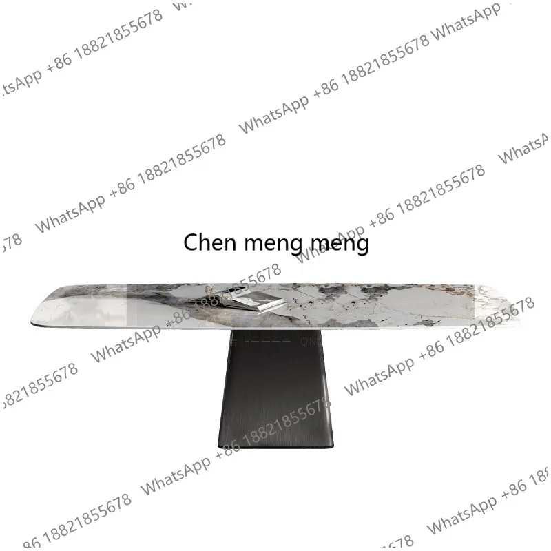 Italian Style Dining Table Rectangular T-Table Stainless Steel Brushed Dining Room Table Light Luxury Combination
Italian Style Dining Table Rectangular T-Table Stainless Steel Brushed Dining Room Table Light Luxury Combination