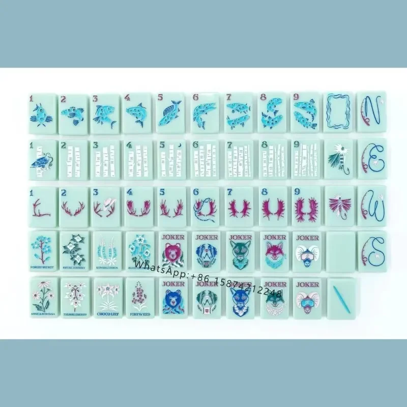 Modern American Mahjong Set 160 Pcs Durable Game Set for Family Entertainment
Modern American Mahjong Set 160 Pcs Durable Game Set for Family Entertainment