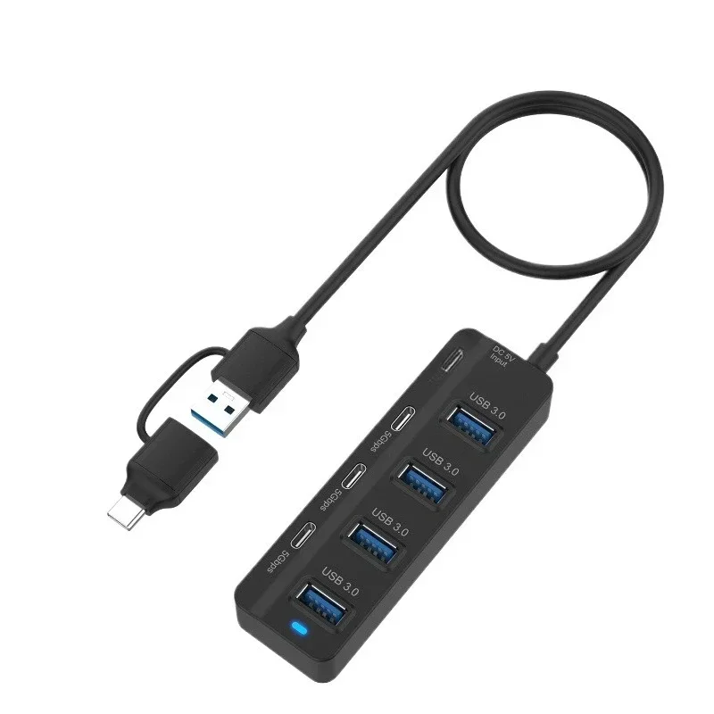 UCA5306 seven-port HUB hub 7in2 USB3.2 GEN1 MACBOOK computer high-speed splitter
UCA5306 seven-port HUB hub 7in2 USB3.2 GEN1 MACBOOK computer high-speed splitter