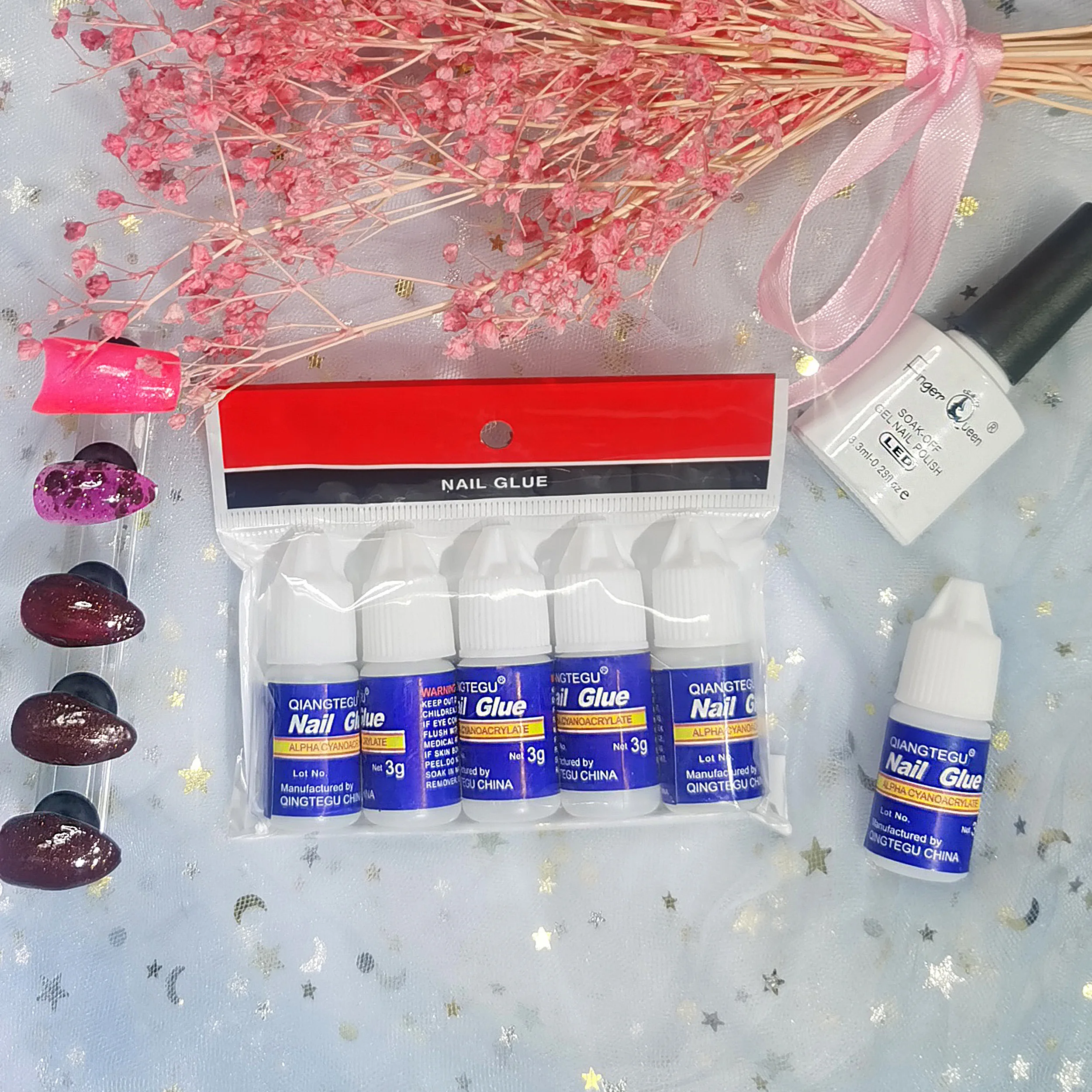 5Pcs Nail Art Glue Fast-Dry Adhesive Rhinestones Decorations Nail Glue For False Nails Accessories Press On Nails Manicure Tool
5Pcs Nail Art Glue Fast-Dry Adhesive Rhinestones Decorations Nail Glue For False Nails Accessories Press On Nails Manicure Tool
