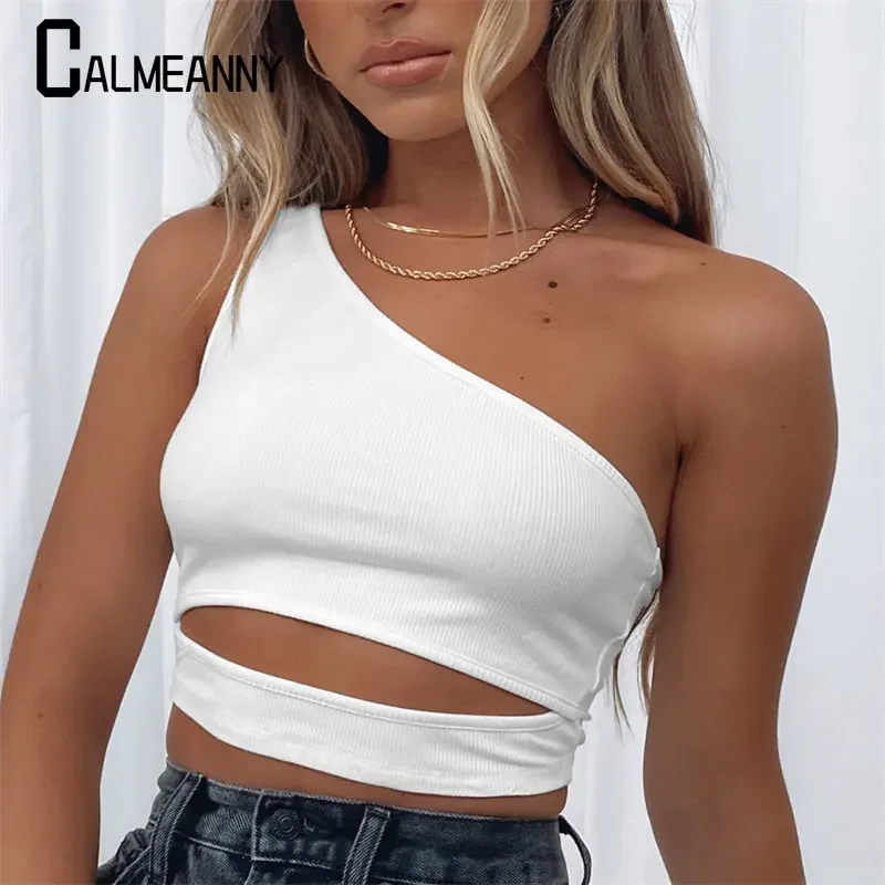 Women Vest 2025 Summer New Harajuku Versatile One Shoulder Hollow Out Solid Color Crop Top Navel Exposed Sexy Slim Streetwear
Women Vest 2025 Summer New Harajuku Versatile One Shoulder Hollow Out Solid Color Crop Top Navel Exposed Sexy Slim Streetwear