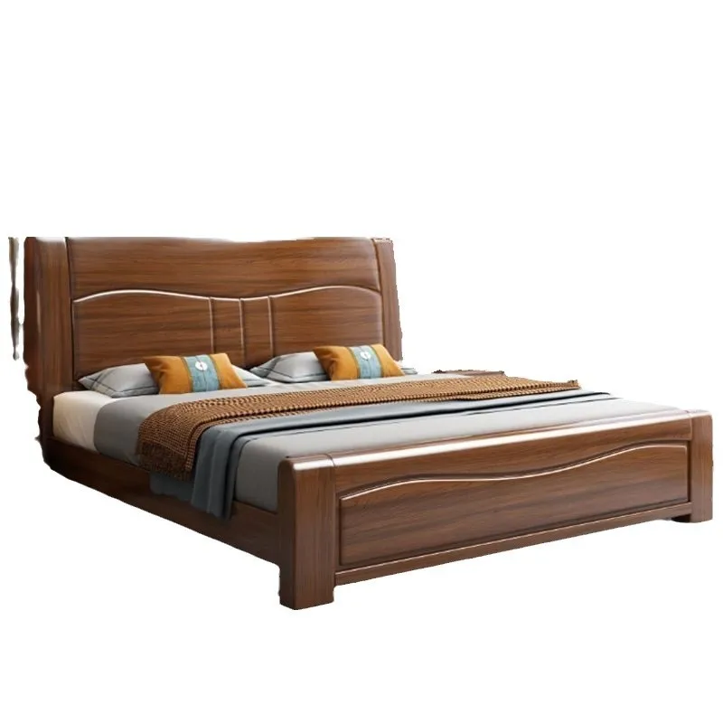 Walnut Wood Home Bed Master Bedroom Small Double Bed Thick Wood Bed Home Bedroom Storage Wedding
Walnut Wood Home Bed Master Bedroom Small Double Bed Thick Wood Bed Home Bedroom Storage Wedding