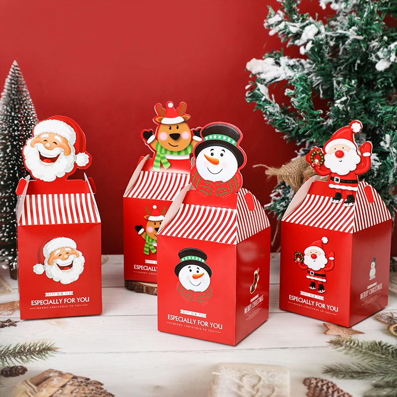 4pcs Christmas Candy Gift Box Chocolate Cookie Apple Packaging Box Santa Claus Bags Christmas Decorations for Home New Year 2025
4pcs Christmas Candy Gift Box Chocolate Cookie Apple Packaging Box Santa Claus Bags Christmas Decorations for Home New Year 2025