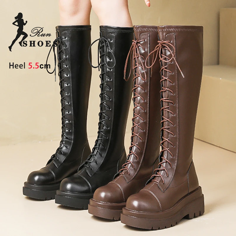 Spring Autumn Women Knee-high Boots Non-slip Bottom 5.5CM Casual Boots Winter Long Shoes Female Outdoor Thick Heels Botas Mujer
Spring Autumn Women Knee-high Boots Non-slip Bottom 5.5CM Casual Boots Winter Long Shoes Female Outdoor Thick Heels Botas Mujer