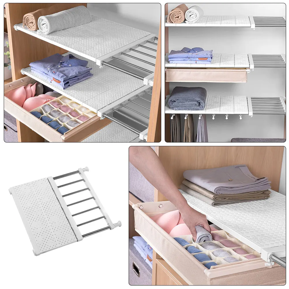 1pc Adjustable Wardrobe Rack Storage Shelf Closet Organizer Expandable Space-Saving Closet Storage Rack Telescopic Wardrobe
1pc Adjustable Wardrobe Rack Storage Shelf Closet Organizer Expandable Space-Saving Closet Storage Rack Telescopic Wardrobe